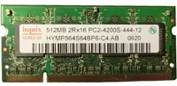 HYMP564S64BP6-C4 - Hynix 512MB DDR2-533MHz PC2-4200 non-ECC Unbuffered CL4 200-Pin SoDimm 1.8V Memory Module