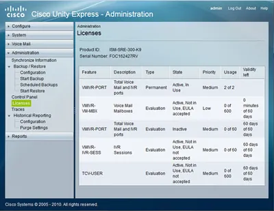 Cisco ICSUNITY-V12/200 Unity Voice Mail License 12 Port, 200 User PC