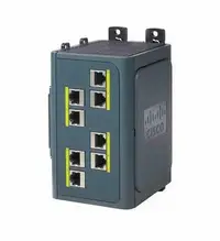 Cisco IEM-3000-8TM Industrial Ethernet 3000 Series RJ-45 8 x Ports 10/100Base-TX + 2 x combo Gigabit SFP Layer 2 managed DIN rail mountable Fast Ethernet Switch Spare