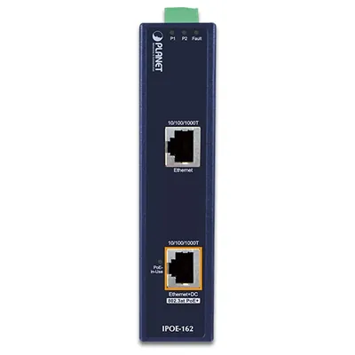 IPOE-162 - Planet Industrial IEEE 802.3at Gigabit High Power Over Ethernet Injector (Mid-Span)