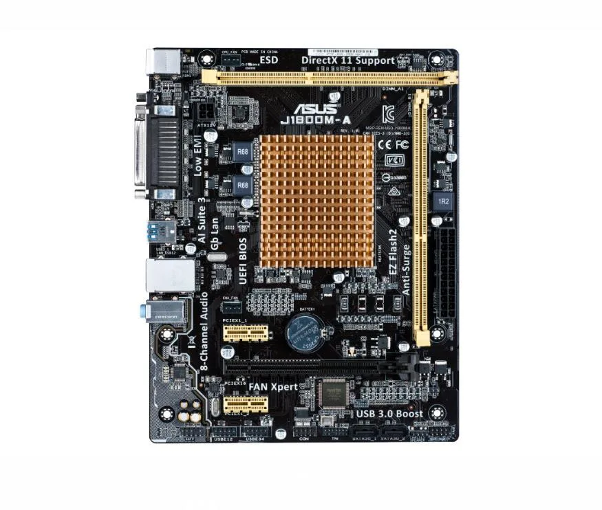 J1800M-A - Asus Desktop Motherboard Intel Chipset Socket BGA-1170 Intel Celeron J1800 Dual-core (2 Core)