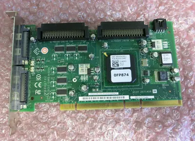 J4717 - Dell PERC4 Dual Channel PCI-x Ultr320 SCSI RAID Controller Card with Standard Bracket