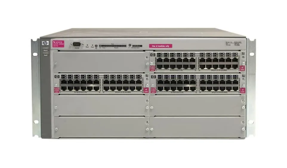 HP J4848B#ABA ProCurve 5372XL 72 x Ports 10/100/1000Base-T + 8 x Expansion Slot Layer-4 Managed Stackable Fast Ethernet Switch Chassis