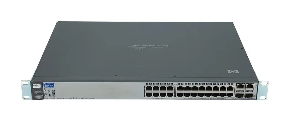 HP J4900B#ABA ProCurve Switch 2626 24xPort 10/100Base-TX/10/100/1000Base-T + 2 x SFP Stackable Gigabit Ethernet Network Switch
