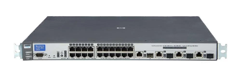 HP J4903A#ABA ProCurve 2824 24-Ports 24 x 10/100/1000 + 4 x SFP 120-230V AC Managed Gigabit Ethernet Switch