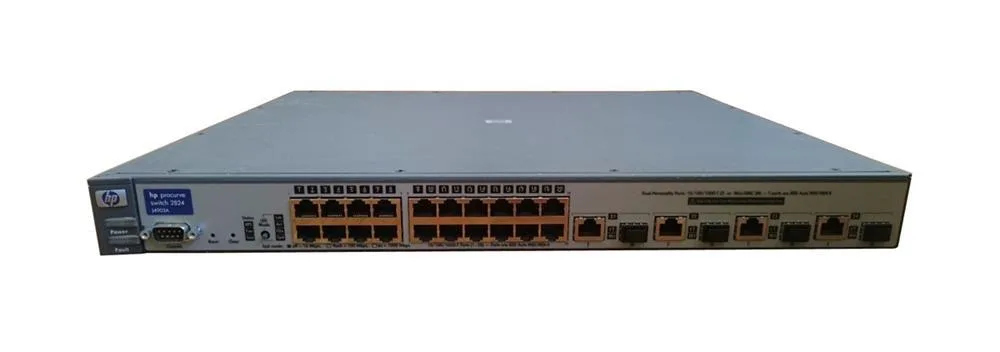 HP J4903A#ACC 2915-8G-PoE 8xPorts 10/100/1000Base-T with 2x SFP 2x Uplink Managed Stackable Gigabit Ethernet Switch
