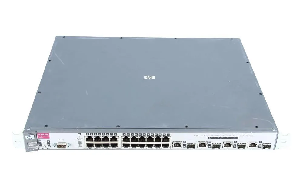 HP J4905A#ABA ProCurve 3400CL-24G 24 x Ports 10/100/1000Base-T + 4 x SFP (mini-GBIC) Layer-2 Managed Gigabit Ethernet Network Switch