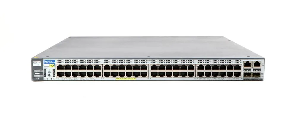 HP J8165A#ABA ProCurve 2650-PWR 48xPort 10/100Base-TX 2xPorts 10/100/1000Base-T Layer-2 Managed Gigabit Ethernet Network Switch