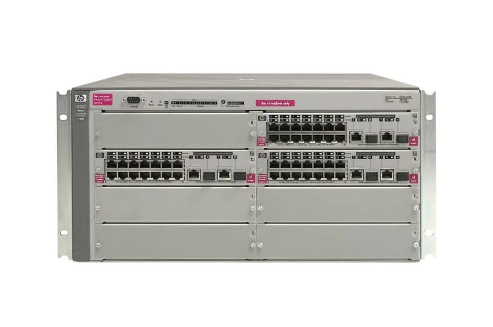 HP J8167A#ACC ProCurve Switch 5308xl-48G 48-Ports with 6 x SFP with 8-Slot Chassis Layer 4 Managed Stackable Gigabit Ethernet