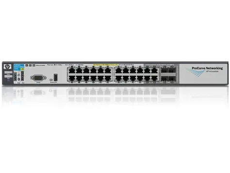 HP J8692-69001 ProCurve 3500yl series 3500-24G-PoE yl 20 x Ports PoE 10/100/1000Base-T + 4 x SFP (mini-GBIC) Ports PoE + 4 x SFP+ Ports Layer 3 Managed Gigabit Ethernet Network Switch