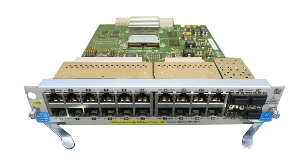HP J8705A#ABA 2915-8G-PoE 8xPorts 10/100/1000Base-T with 2x SFP 2x Uplink Managed Stackable Gigabit Ethernet Switch Module
