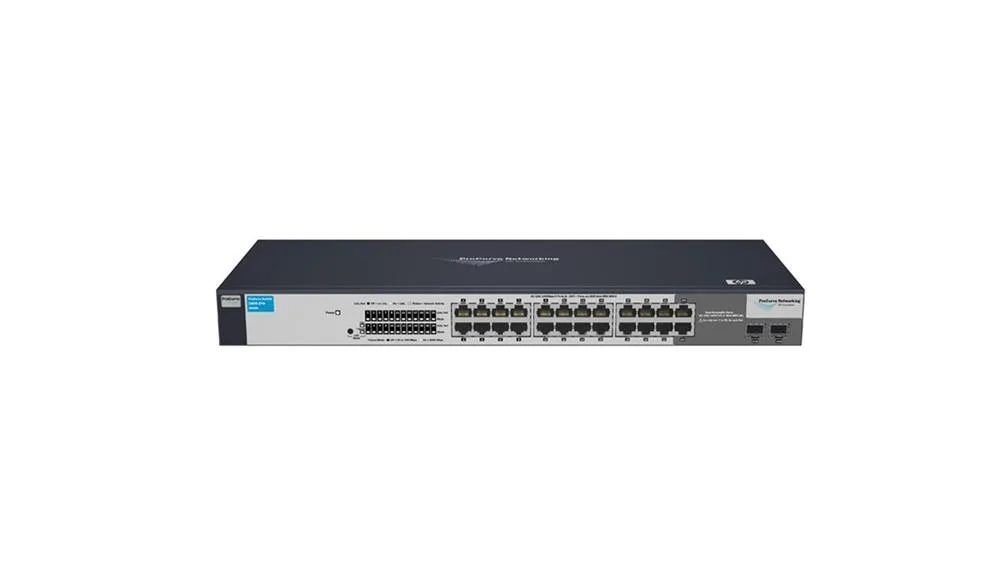 HP J9028B#ABB ProCurve 1800-24G 24-Ports 24 x 10/100/1000Base-T LAN 2 x SFP (Mini-GBIC) Managed Ethernet Switch