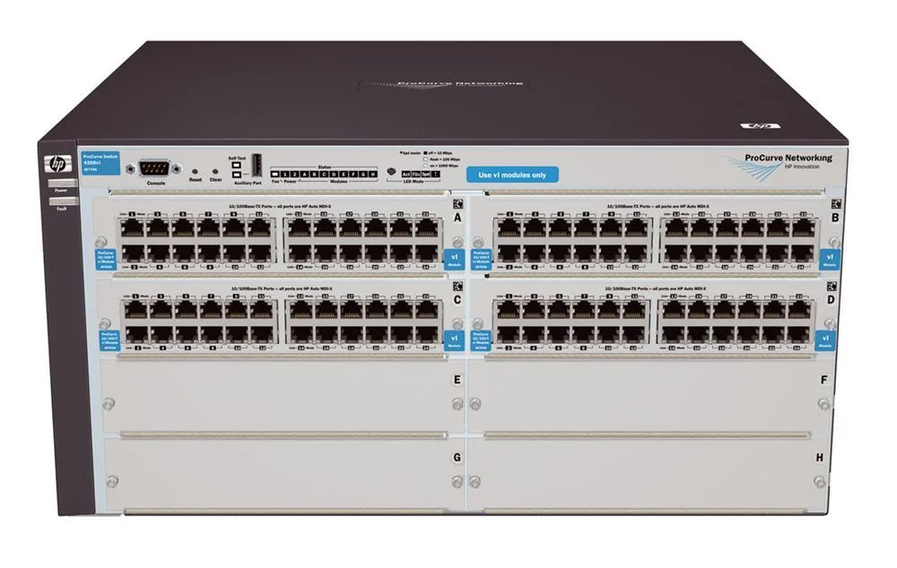 HP J9030A#ACC ProCurve 4200vl 68 x Port 10/100/1000Base-T LAN 4 x SFP + 5 x Expansion Slot Layer-2 Managed Gigabit Ethernet Network Switch Chassis