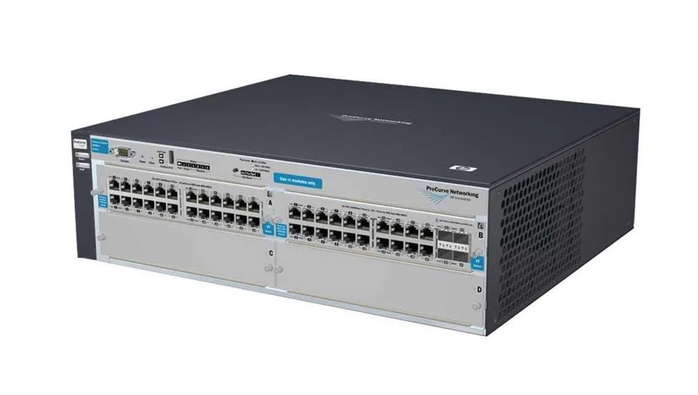 HP J9064A#ACC ProCurve E4204vl-48GS 48-Ports with 4 x SFP (mini-GBIC) Layer-3 Stackable Managed Gigabit Ethernet Switch