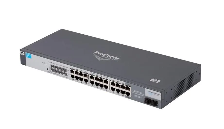 HP J9080A#ABA ProCurve Switch 1700-24, 22-Ports 10/100Base-TX + 2-Ports 10/100/1000Base-T + 2-Ports 10/100/1000 Base-T SFP (mini-GBIC) Slots Layer-2 Managed Switch