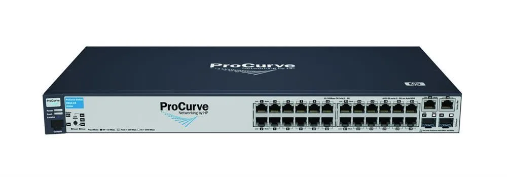 HP J9085A#ACC ProCurve Switch 2610-24 24-Ports 10/100Base-TX + 2 x 10/100/1000Base-T Ports + 2 x SFP (miniGBIC) Slots Layer 2 Managed Switch