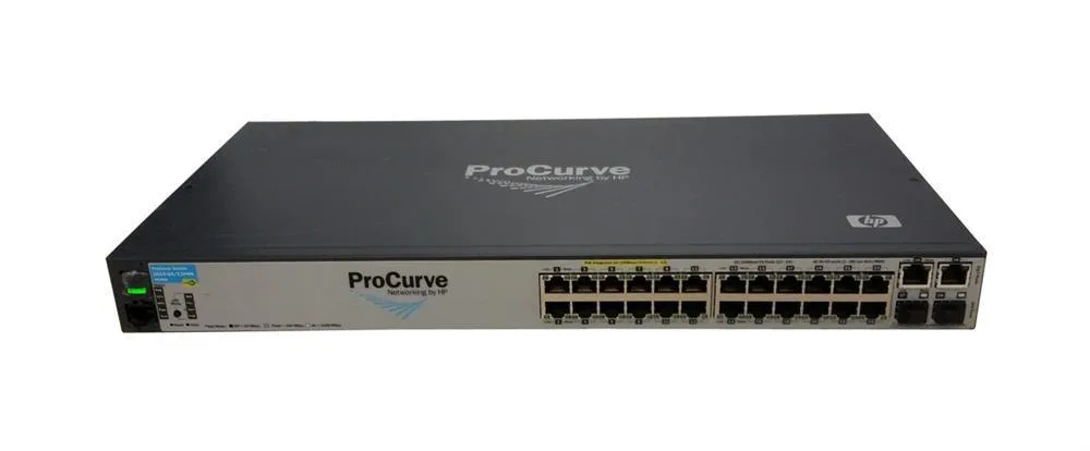 HP J9086A#ABB ProCurve Switch 2610-24/12PWR 12-Ports 10/100Base-TX + 12-Ports 10/100Base-TX PoE + 2 x 10/100/1000Base-T Ports + 2 x SFP (miniGBIC) Slots Layer 2 Managed Switch