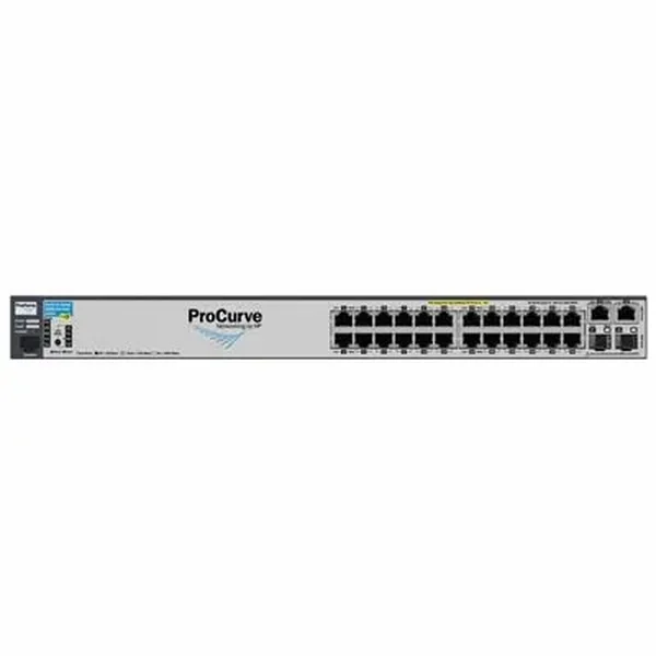 HP J9087-61001 ProCurve 2610 Series 2610-24-PWR 24 x RJ-45 Ports PoE 10/100Base-TX + 2 x Dual Personality RJ-45/SFP (miniGBIC) Ports Layer 2 Managed Rack-mountable Fast Ethernet Network Switch