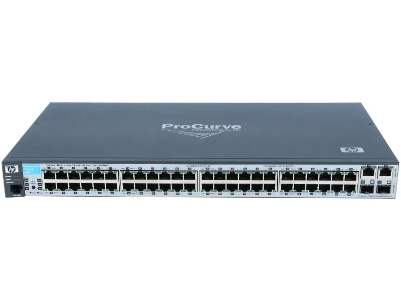 HP J9088-61001 ProCurve 2610 Series 2610-48 48 x RJ-45 Ports 10/100Base-TX + 2 x RJ-45 GE Ports + 2 x SFP (miniGBIC) Ports Layer 2 Managed Rack-mountable Stackable Fast Ethernet Network Switch. In Sto