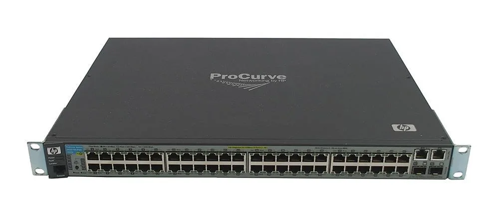 HP J9089A#ABB ProCurve Switch 2610-48-PWR 48-Ports 10/100Base-TX PoE + 2 x 10/100/1000Base-T Ports + 2 x SFP (miniGBIC) Slots Layer 2 Managed Switch