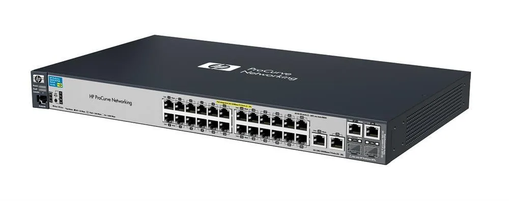 HPE J9138-60001 ProCurve 2520 Series 2520-24-PoE 24 x RJ-45 Ports PoE 10/100Base-TX + 2 x Combo Gigabit SFP (mini-GBIC) Ports + 2 x RJ-45 GE Ports Layer 3 Managed Rack-mountable Fast Ethernet Network