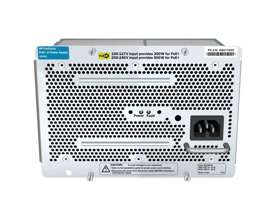 HP J9306A#ACC ProCurve 1500-Watts PoE zl 110-220V AC Power Supply for ProCurve ZL Series Switch