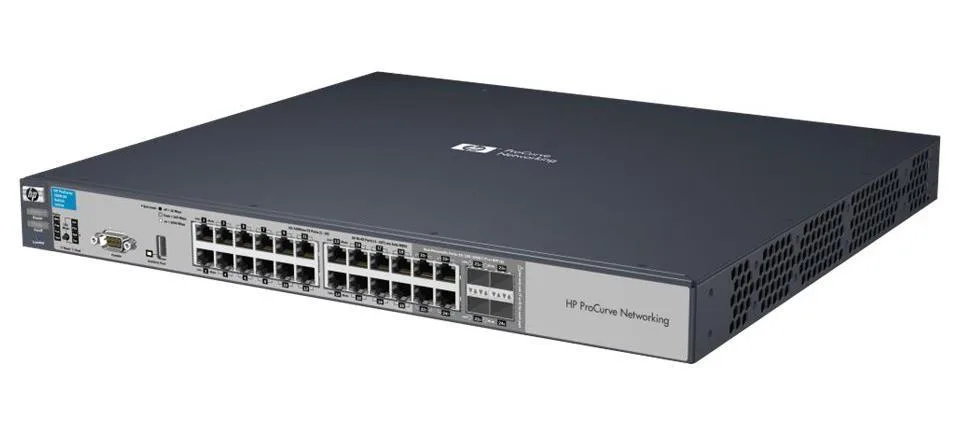HP J9470A#ACC ProCurve 3500-24 20-Ports 10/100Base-TX LAN, 4 x 10/100/1000Base-T, 4 x SFP (mini-GBIC) Shared LAN Switch