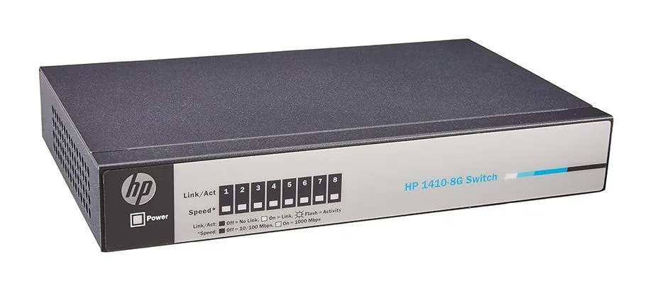 HP J9559A#ABA ProCurve 1410-8G 8-Ports 10/100/1000Base-T Unmanaged Gigabit Ethernet Switch