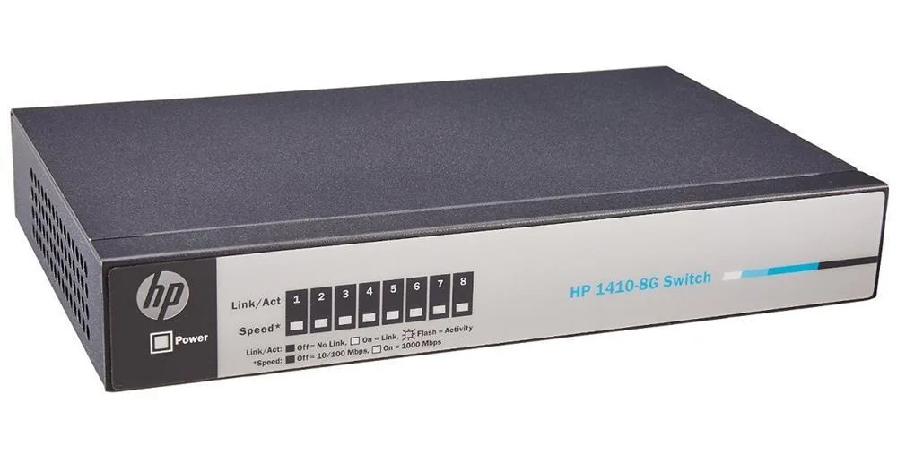 HP J9559A#ABB ProCurve 1410-8G 8-Ports 10/100/1000Base-T Unmanaged Gigabit Ethernet Switch