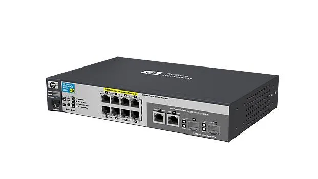 HP J9562A#ABB 2915-8G-PoE 8xPorts 10/100/1000Base-T with 2x SFP 2x Uplink Managed Stackable Gigabit Ethernet Switch
