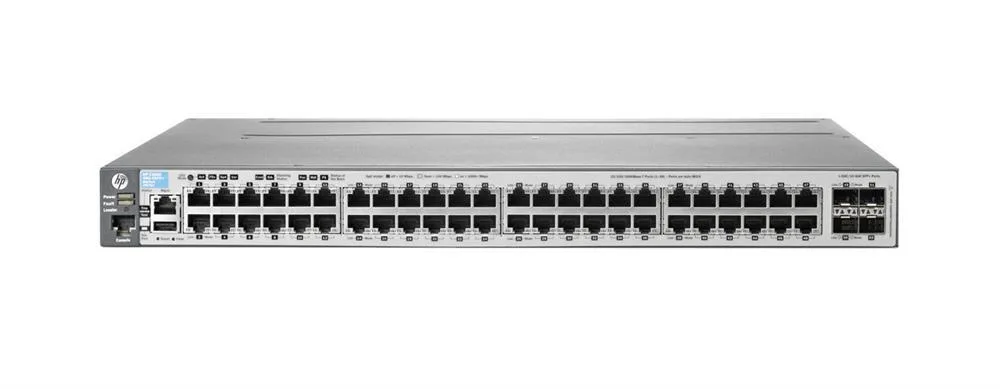 HP J9576A#ABA 3800-48G 48 x Ports 10/100/1000Base-T + 2 x SFP+ Layer-3 Managed Gigabit Ethernet Network Switch