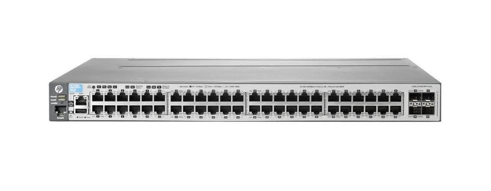 HP J9576AS#ABA 3800-48G 48 x Ports 10/100/1000Base-T + 2 x SFP+ Layer-3 Managed Gigabit Ethernet Network Switch