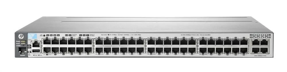 HP J9586AS#ABB E3800-48G-4XG 48 x Ports 10/100/1000Base-T + 4 x SFP+ Layer-3 Managed Gigabit Ethernet Network Switch