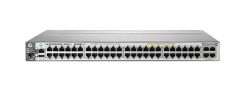 HP J9588A#ABA ProCurve 3800-48G-PoE+-4XG 48 x Ports 10/100/1000Base-T + 4 x SFP+ Layer-3 Managed Gigabit Ethernet Network Switch