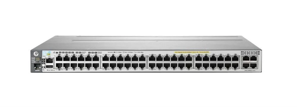 HP J9588AS#ABA ProCurve 3800-48G-PoE+-4XG 48 x Ports 10/100/1000Base-T + 4 x SFP+ Layer-3 Managed Gigabit Ethernet Network Switch