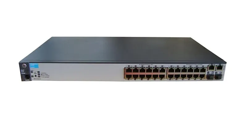 HPE J9623-61002 HP J9623-61002 Aruba 2620 Series E2620-24 24 x RJ-45 Ports 100Base-TX + 2 x GE RJ-45 Ports + 2 x open mini-GBIC SFP slots Layer 3 Managed Rack-mountable Network Fast Ethernet Network S
