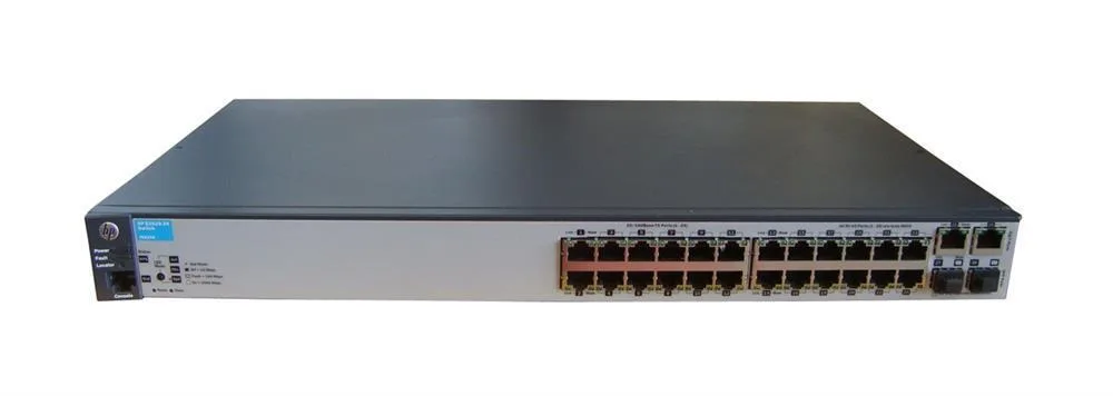 HP J9623AR#ABB Aruba E2620-24 24-Port 24 X 10/100Base-T + 2x 10/100/1000Base-T + 2x SFP Managed Rack-mountable Layer 3 Network Switch