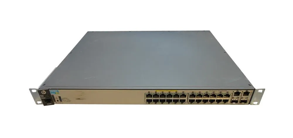 HP J9625A#ABA 2620-24-PoE+ 24xPorts 10/100Base-TX/ 10/100/1000Base-T 2xSFP Layer-4 Managed Gigabit Ethernet Network Switch