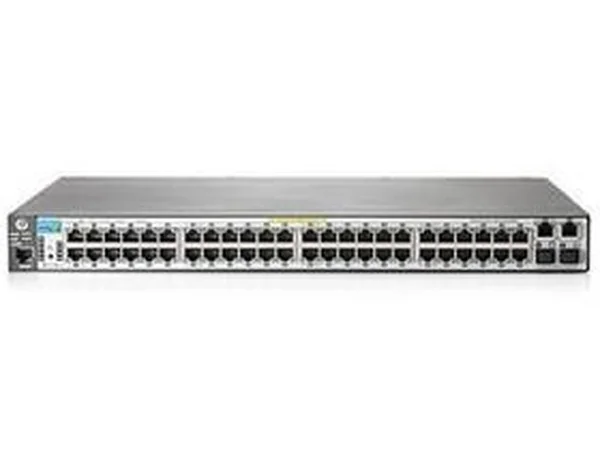 HPE J9626-61002 HP J9626-61002 Aruba 2620 Series 2620-48 48 x RJ-45 Ports 10/100Base-TX + 2 x RJ-45 GE Ports + 2 x SFP(mini-GBIC) Slot Layer 3 Managed Rack-mountable Stackable Fast Ethernet Network Sw
