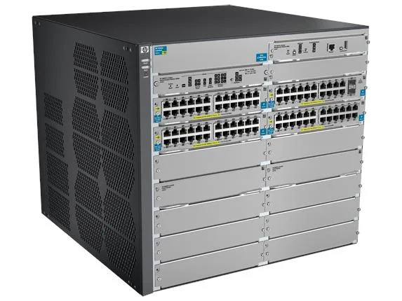 HP J9639A#ABA E8212-92G-PoE 92 x Ports 10/100/1000Base-T + 2 x SFP+ Layer-4 Managed Gigabit Ethernet Network Switch Chassis