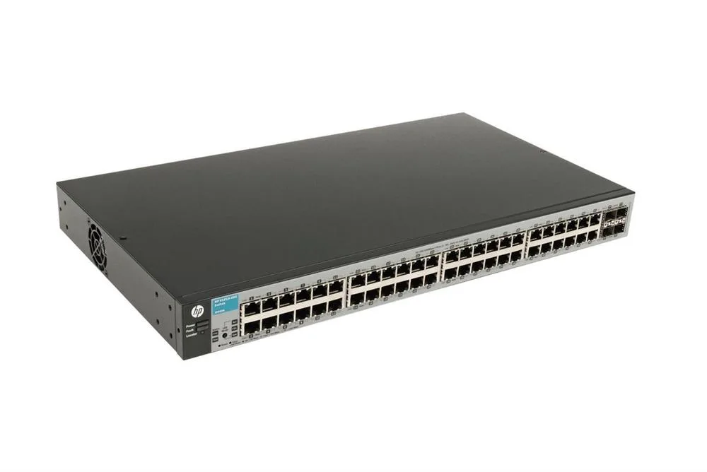 HP J9660A#ABA ProCurve 1810-48G v2 48-Ports 10/100/1000Base-T Gigabit, 4 x SFP (mini-GBIC) Layer 2 Managed Switch