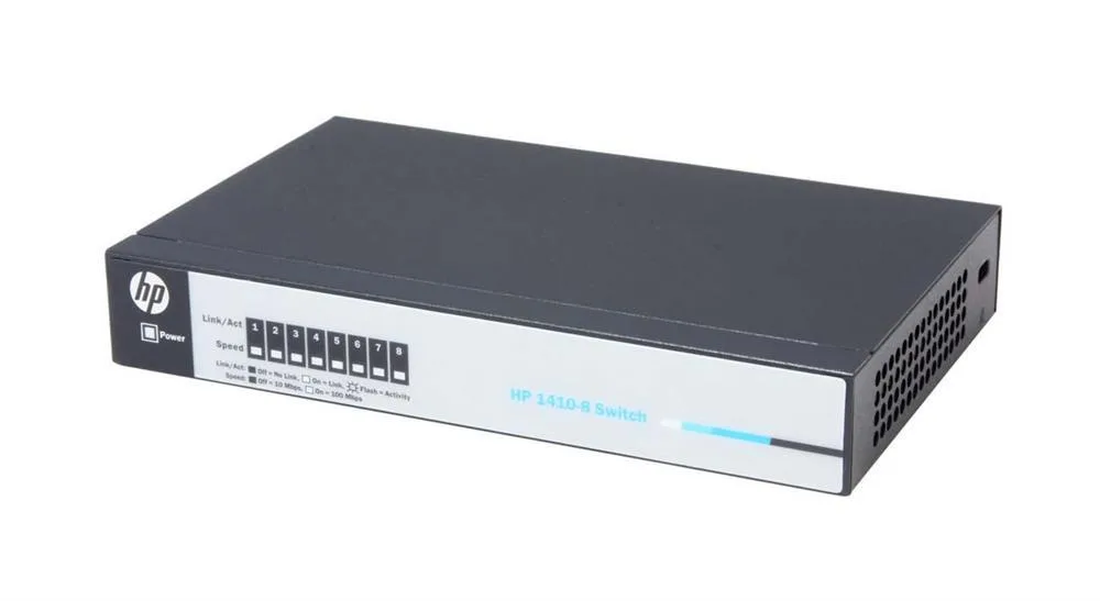 HP J9661A#ABB ProCurve 1410-8 8-Ports 10/100Base-T Unmanaged Fast Ethernet Switch