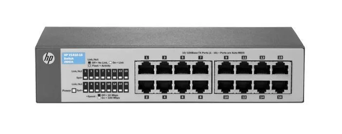 HP J9662AS#ABA ProCurve 1410-16 16-Ports 10/100Base-T Unmanaged Fast Ethernet Switch
