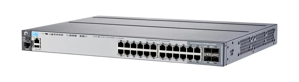 HP J9726A#B2B Aruba 2920-24G 24-Ports 10/100/1000Base-T with 4x SFP Managed Stackable Gigabit Ethernet Switch