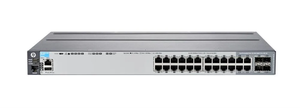 Aruba J9726A#B8X 2920-24G 24 x Ports 10/100/1000Base-T + 4 x SFP Layer-3 Managed Stackable Gigabit Ethernet Network Switch