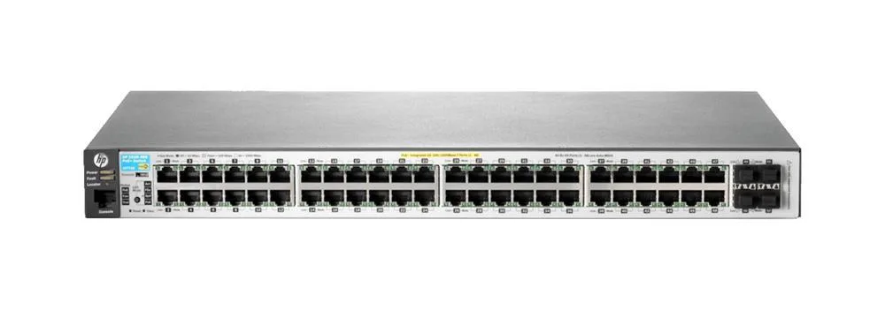 HP J9772A#ACC ProCurve 2530-48G-PoE+ 48 x Ports 10/100/1000Base-T + 4 x SFP Layer-2 Managed Gigabit Ethernet Network Switch