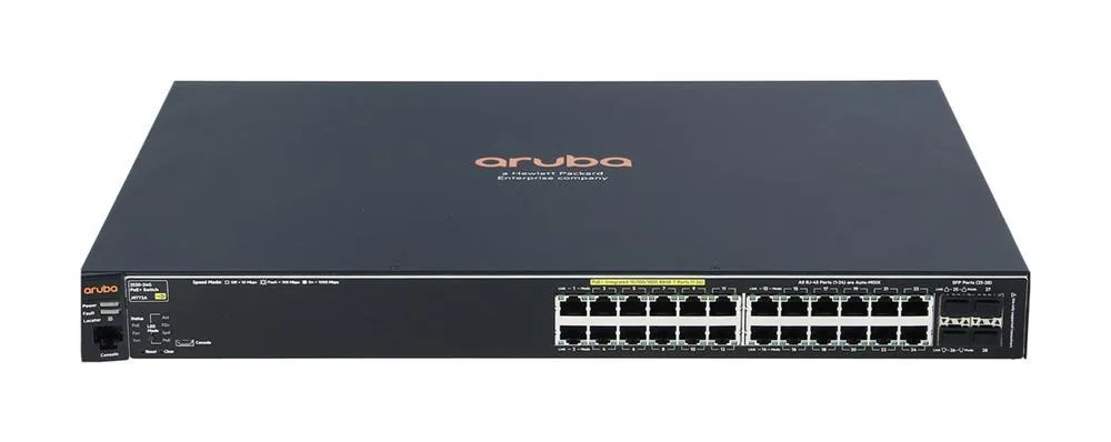 Aruba J9773AR#ABA 2530-24G PoE+ 24 x Ports 10/100/1000Base-T + 4 x SFP Layer 2 Managed Rack-Mountable Gigabit Ethernet Switch