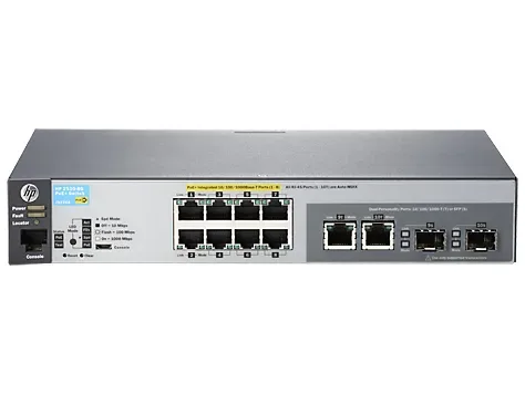 J9774AR - Aruba 2530-8G-PoE+ 8 x Ports 10/100/1000Base-T + 2 x SFP Combo Layer-2 Managed Gigabit Ethernet Network Switch