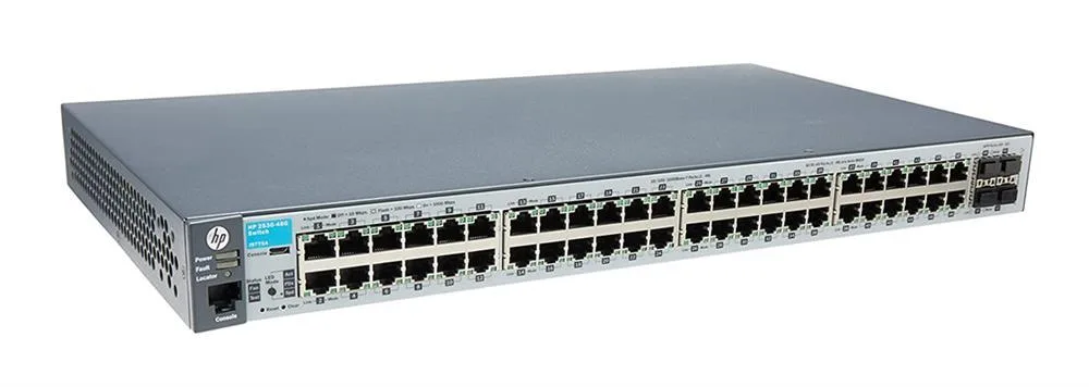 HP J9775-60101 Aruba 2530 Series 2530-48G 48xRJ-45 Ports 10/100/1000Base-T + 4xSFP Ports Layer2 Managed Gigabit Ethernet Switch