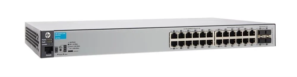 HP J9776A#ABB ProCurve 2530-24G 24 x Ports 10/100/1000Base-T + 4 x SFP Layer-2 Gigabit Ethernet Network Switch